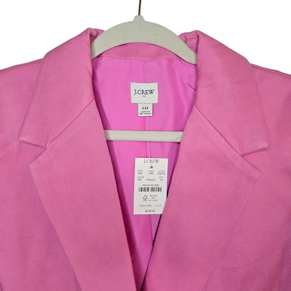 J. Crew Factory Drapey Twill Double-Breasted Blazer - Picture 6 of 10